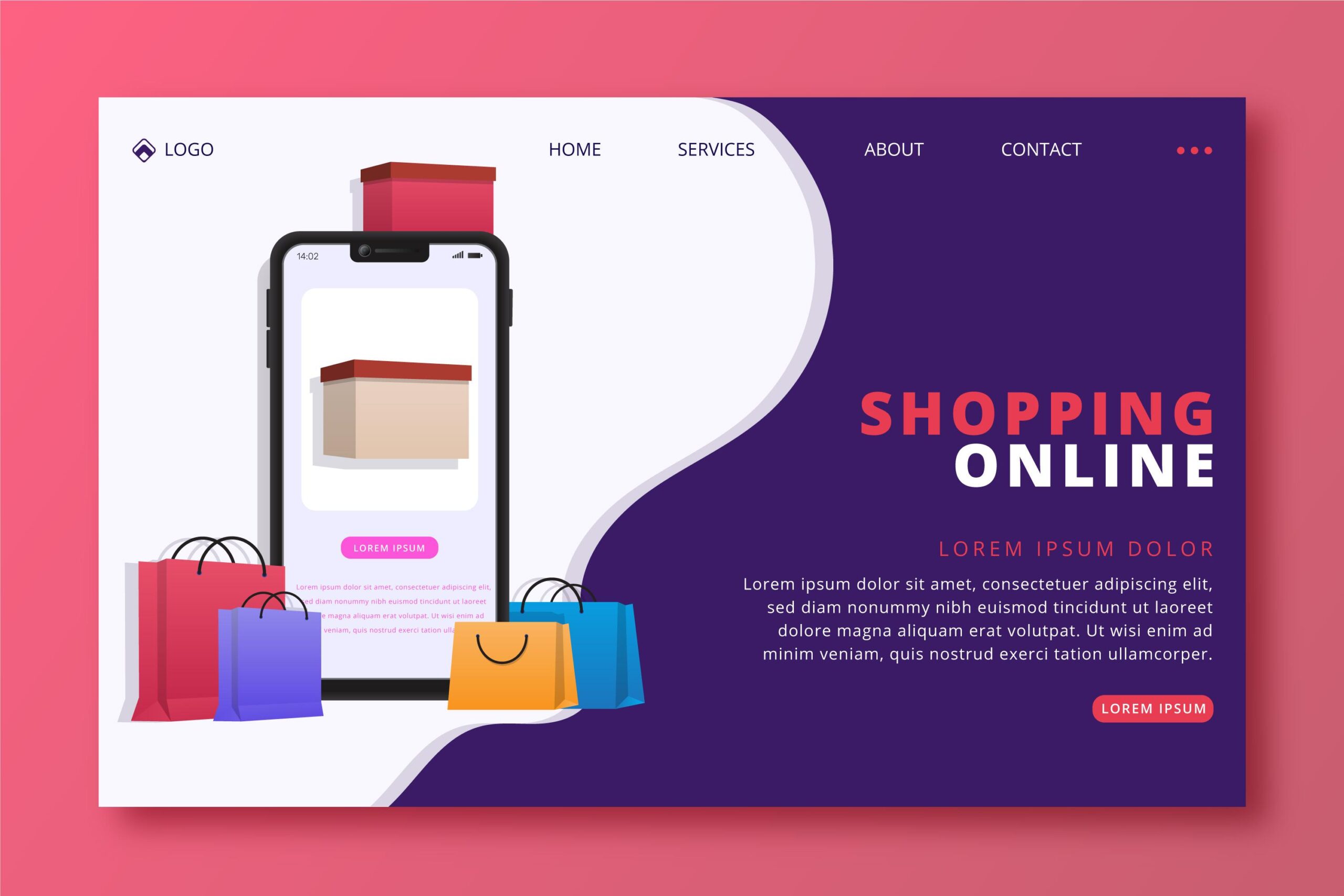 Digital template store interface for online shopping and selling