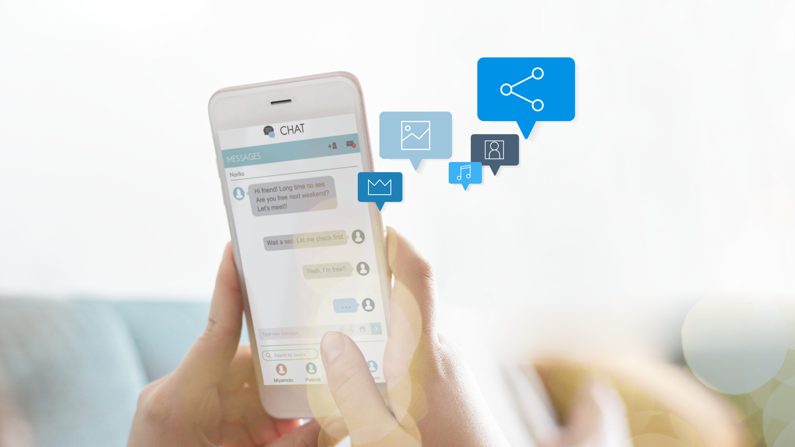 Businesswoman texting customers from home using a top text messaging service for business to manage client communication.